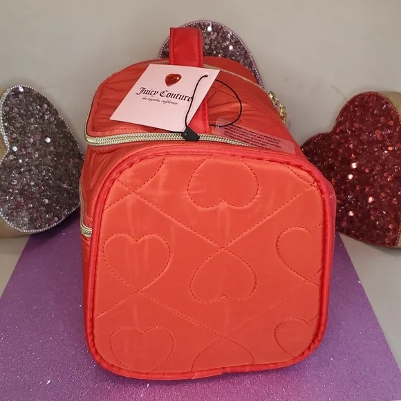 🎉HP🎉Juicy Couture ❤️NWT❤️ Red Travel Cosmetic Bag! ❤️❤️❤️ - Picture 10 of 17